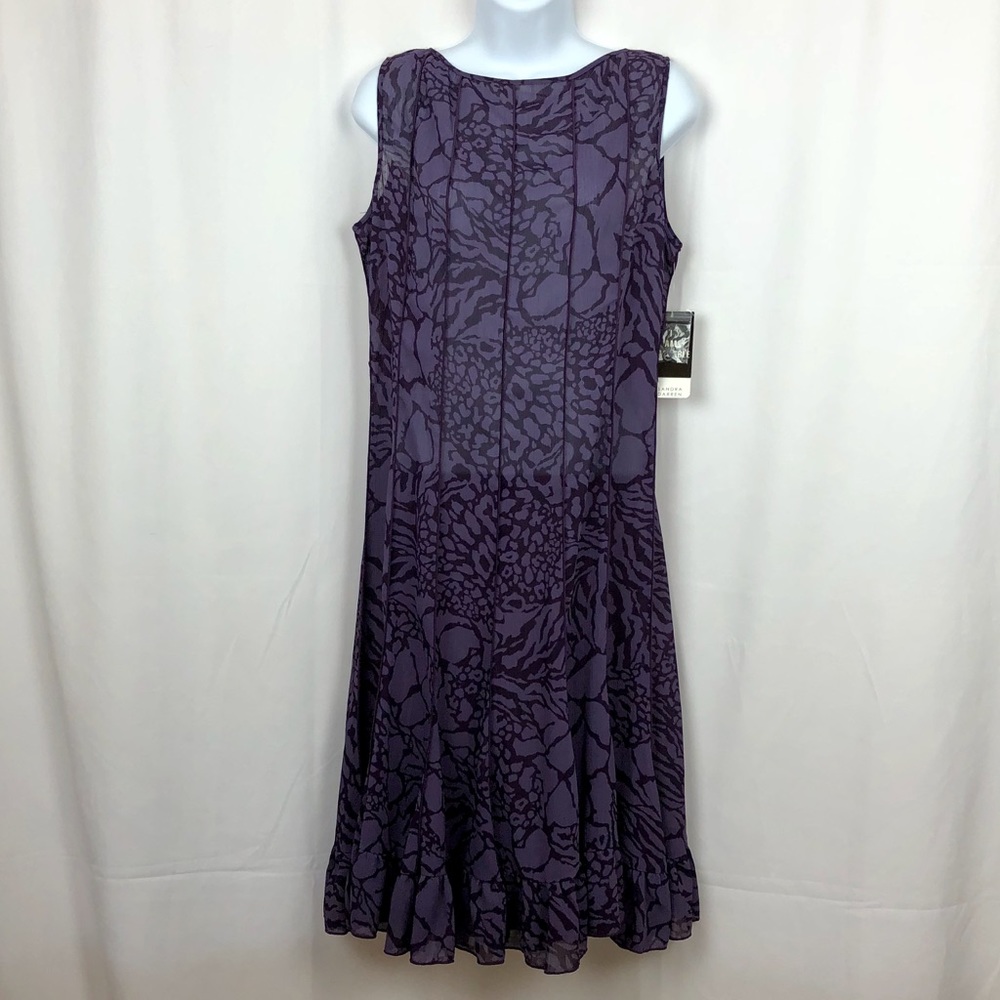 Sandra Darren sheer sleeveless dress NWT 8